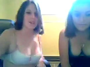 Two college girls teasing on omegle