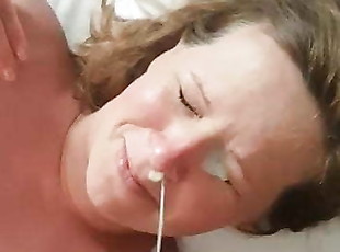 Latvian wife and cum on face