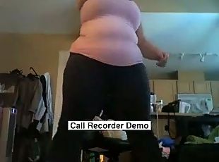 Busty teacher workout video