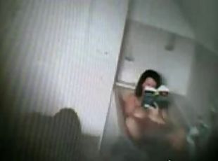 My mom fingering in bath caught on spy cam