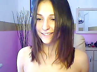 Hot Brunette Teen Great Webcam Show Part 2