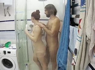 Hottest Amateur 19yo Teen Couple Fun In The Shower On Webcam