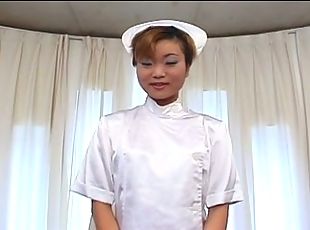 asiatisk, sjuksköterrska, japansk