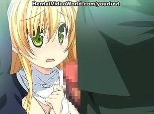 Dirty hentai movie with busty sweet nun sucking sugary dick in the ...