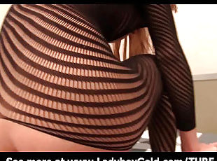 Tight Striped Bodysuit Creampie