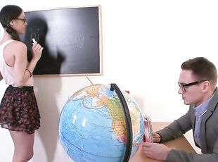 hot teacher gives his student a special lesson