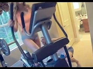 Beautiful Horny Young Blond gets fucked in the gym