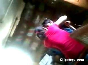 Indian Desi Mumbai Lover couple caught romancing in library MMS exp...