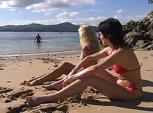 BEACH SEX WITH TWO SEXY CHICKS - JP SPL