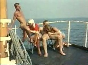 Vintage Group On A Boat