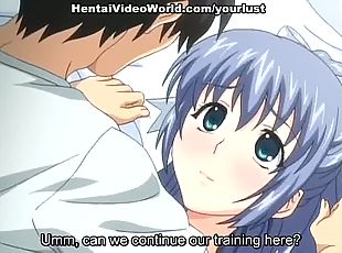 Super sexy anime having fantastic perky tits is fucked in different...