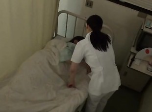Small tits mature nurse from Japan enjoys riding her patient