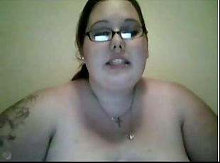 Horny and Young BBW Toying on Webcam (No Sound)