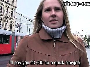 Eurobabe Zuzana banged for some money