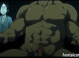 Hentai girls forced to lick a giant's guy cock