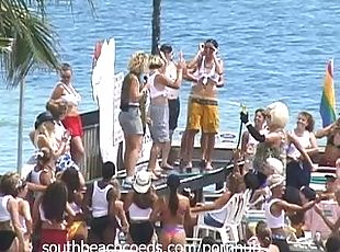 Voyeur Wet T-Shirt Contest from My Key West Condo Balcony
