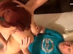 Horny Redhead Teen Seduces Stepdaddy For Good Fuck