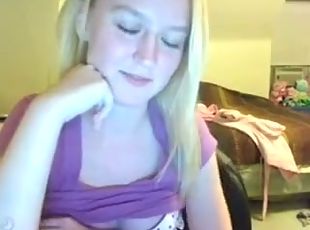 This hot blonde webcam model will make it worth every dollar spent ...