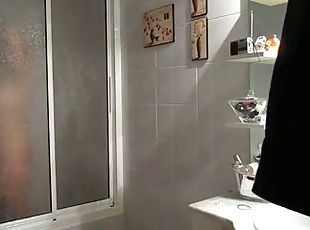 My wife in shower