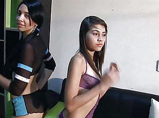 Two Latina Dancing Models