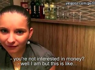 Tight amateur brunette Czech girl anal railed for money