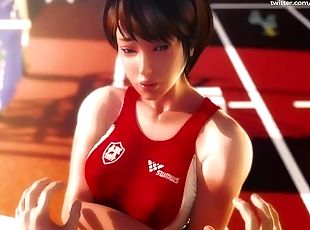 Best 3D Hentai SPORTS GIRL fetish sportUniform paizuri handjob oral...