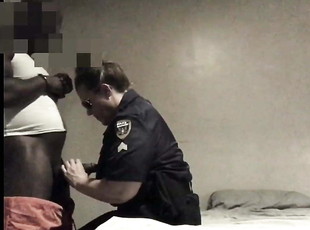 Mature Female Corrections Officer Fucks Black Inmate