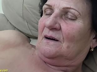 72 years old hairy granny rough fucked