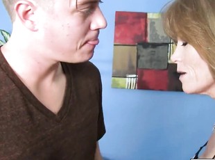 Nympho redhead Darla Crane shows boyfriend how to fuck