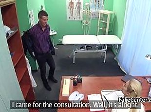 Nurse jerking cock of patient