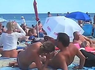 Voyeur swinger beach sex
