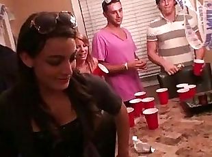 Group of horny sluts orgy after a party