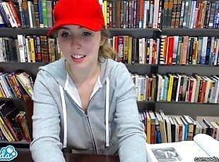 Girls flashing pussy in public libraries-porno photo