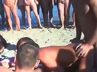 amatorskie, seks-grupowy, plaża