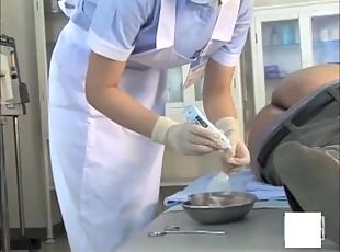 enfermera, madurita-caliente, japonés, fetichista, látex, uniforme