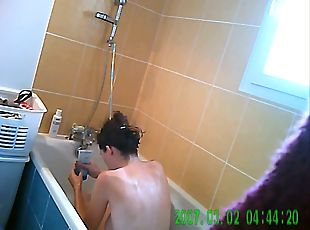 baden, dusche, versteckte