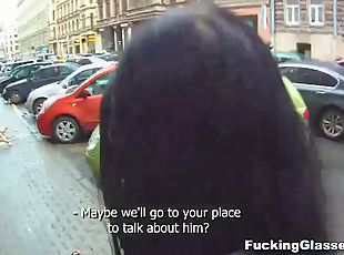 Girl with boyfriend banged and filmed by stranger