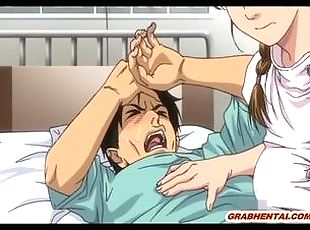 infermiere, manga, tettone-busty, succhiaggi